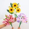 GOLDEN SUNFLOWERS - Pipe Cleaner Bouquet Kit