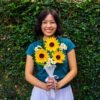 GOLDEN SUNFLOWERS - Pipe Cleaner Bouquet Kit
