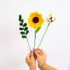 GOLDEN SUNFLOWERS - Pipe Cleaner Bouquet Kit