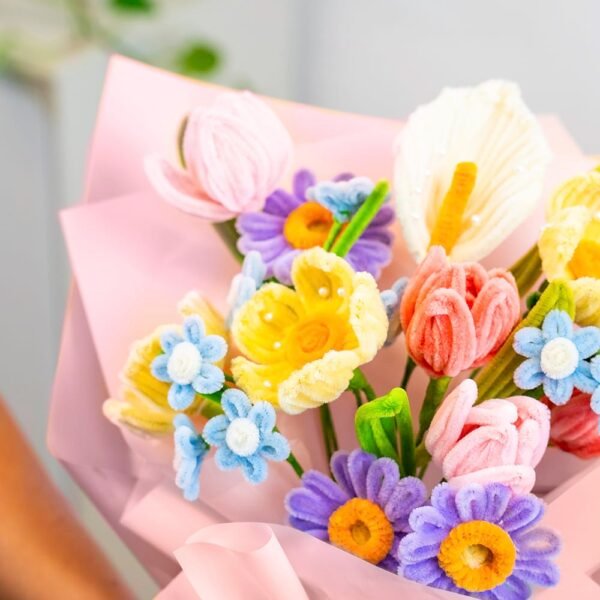 Pastel Wildflowers - Pipe Cleaner Bouquet Kit