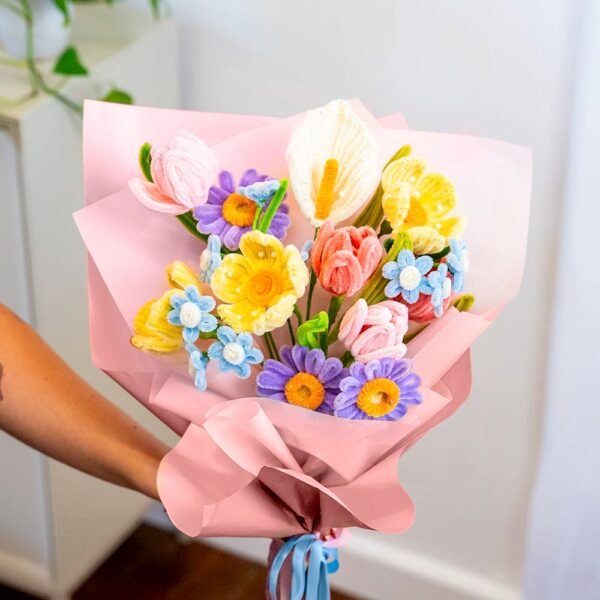 Pastel Wildflowers - Pipe Cleaner Bouquet Kit
