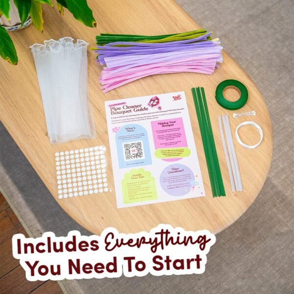 PURPLE SPLENDOUR - Pipe Cleaner Bouquet Kit