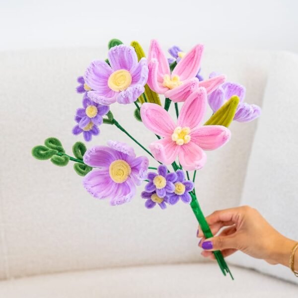 PURPLE SPLENDOUR - Pipe Cleaner Bouquet Kit