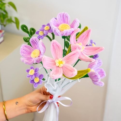PURPLE SPLENDOUR - Pipe Cleaner Bouquet Kit