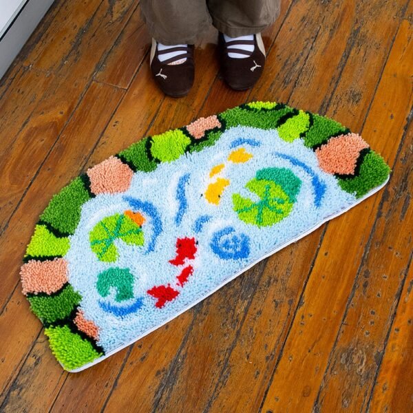 KOI POND - XL Mirror Rug Making Kit-latch hook kits