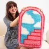 Pink Portal - XL Latch Hook Rug Kit