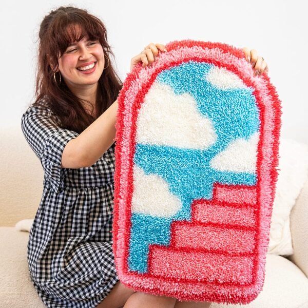 Pink Portal - XL Latch Hook Rug Kit
