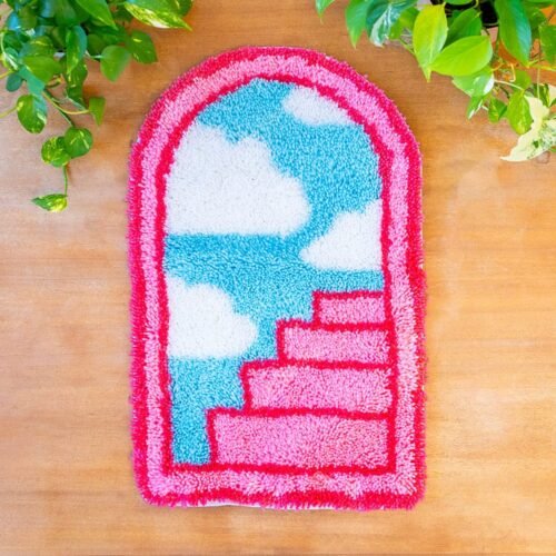 Pink Portal - XL Latch Hook Rug Kit