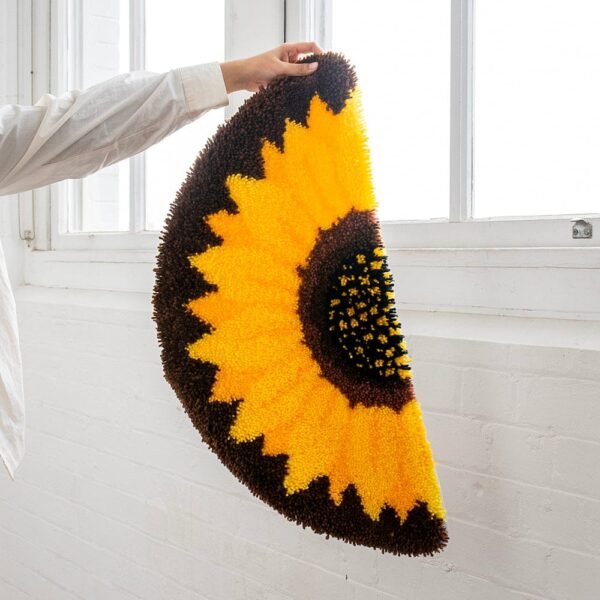SUNFLOWER - XL Mirror Rug Making Kit Home Decor