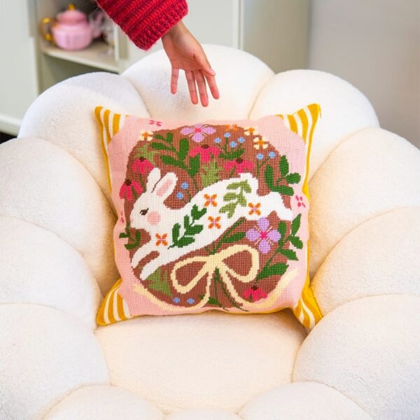 BOUNDING BUNNY - Tapestry Needlepoint Cushion Kit