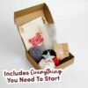 Black Checker- Woven Tote Bag Kit