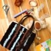 Chocolate Pinstripe - Woven Tote Bag Kit