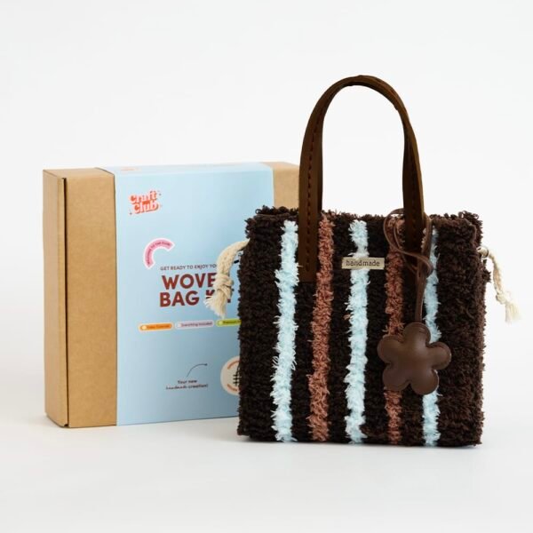 Chocolate Pinstripe - Woven Tote Bag Kit