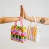 Pastel Pinstripe - Woven Tote Bag Kit