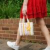 Pastel Pinstripe - Woven Tote Bag Kit