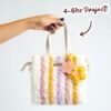 Pastel Pinstripe - Woven Tote Bag Kit