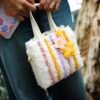 Pastel Pinstripe - Woven Tote Bag Kit
