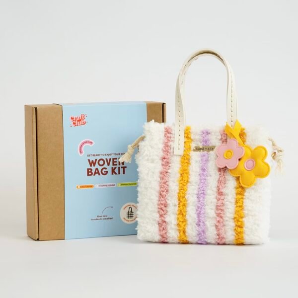Pastel Pinstripe - Woven Tote Bag Kit