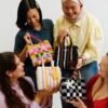 Rainbow Checker - Woven Tote Bag Kit