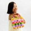 Rainbow Checker - Woven Tote Bag Kit